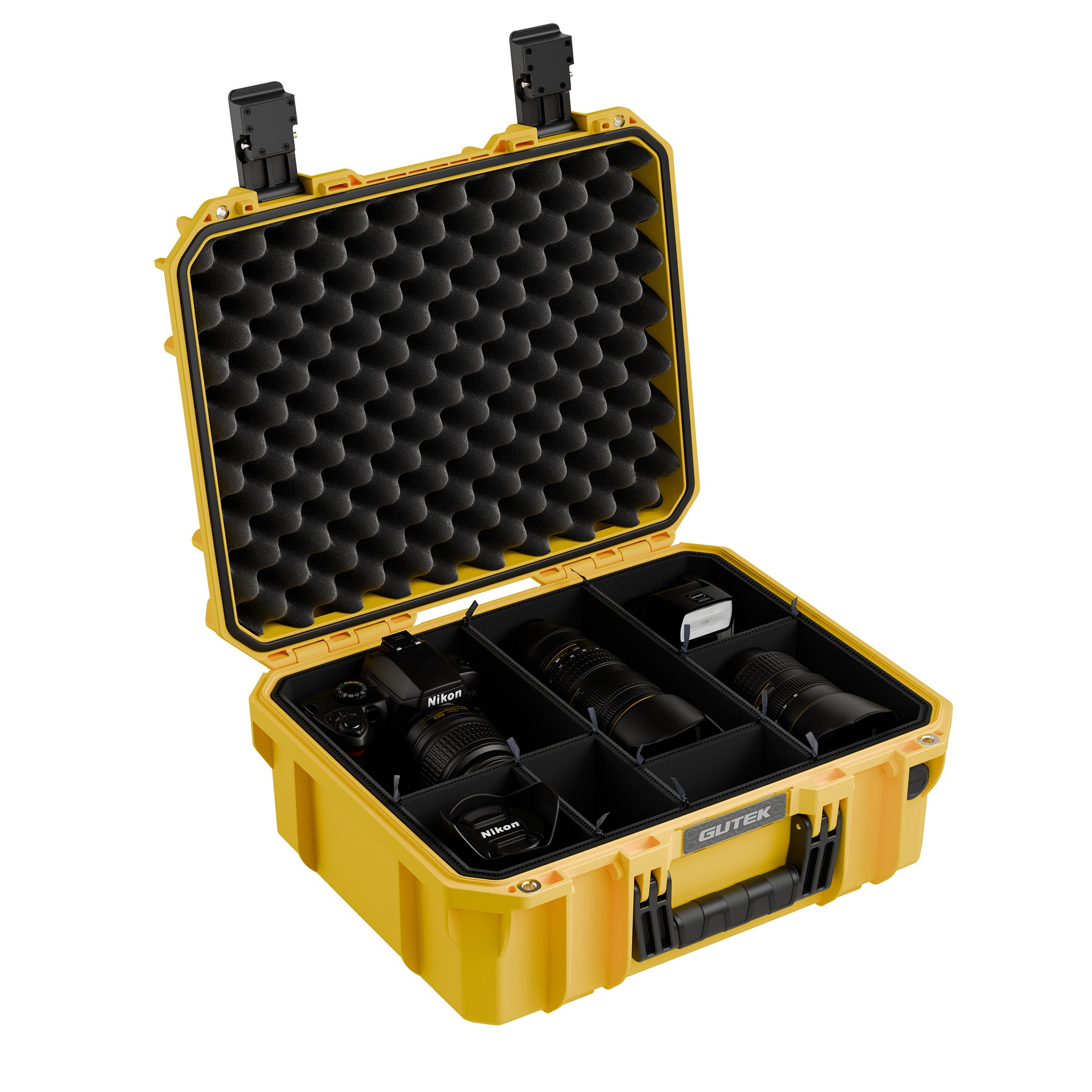 Твърд куфар GUTEK Tortoise T-230 Yellow - IP67