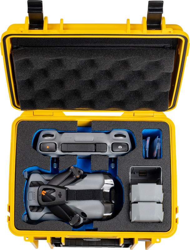 Удароустойчив куфар B&W Type 2000 за DJI Mini 5 PRO - Жълт
