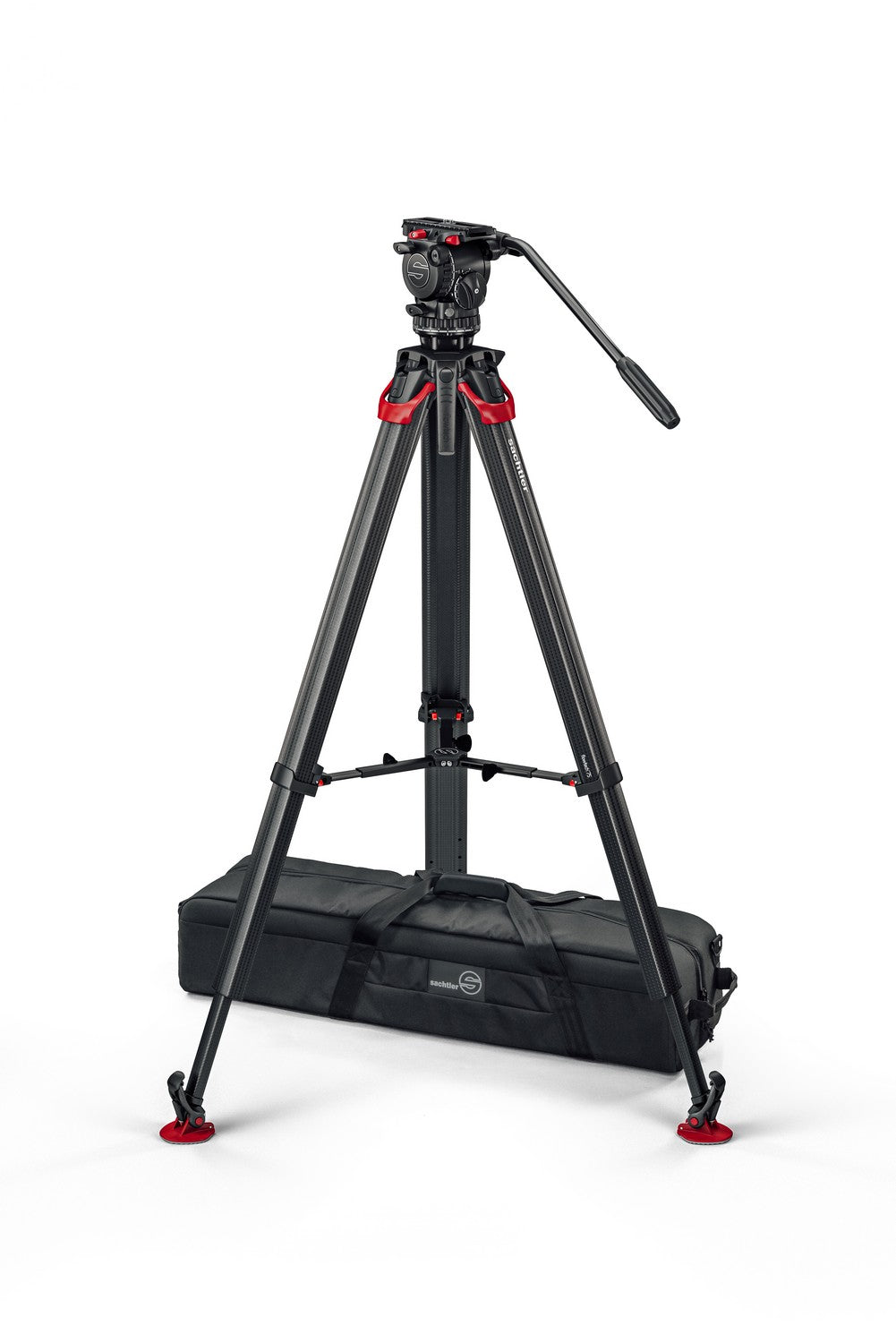 Видео статив комплект Sachtler System aktiv8 flowtech75 MS карбонов със система за бързо разпъване