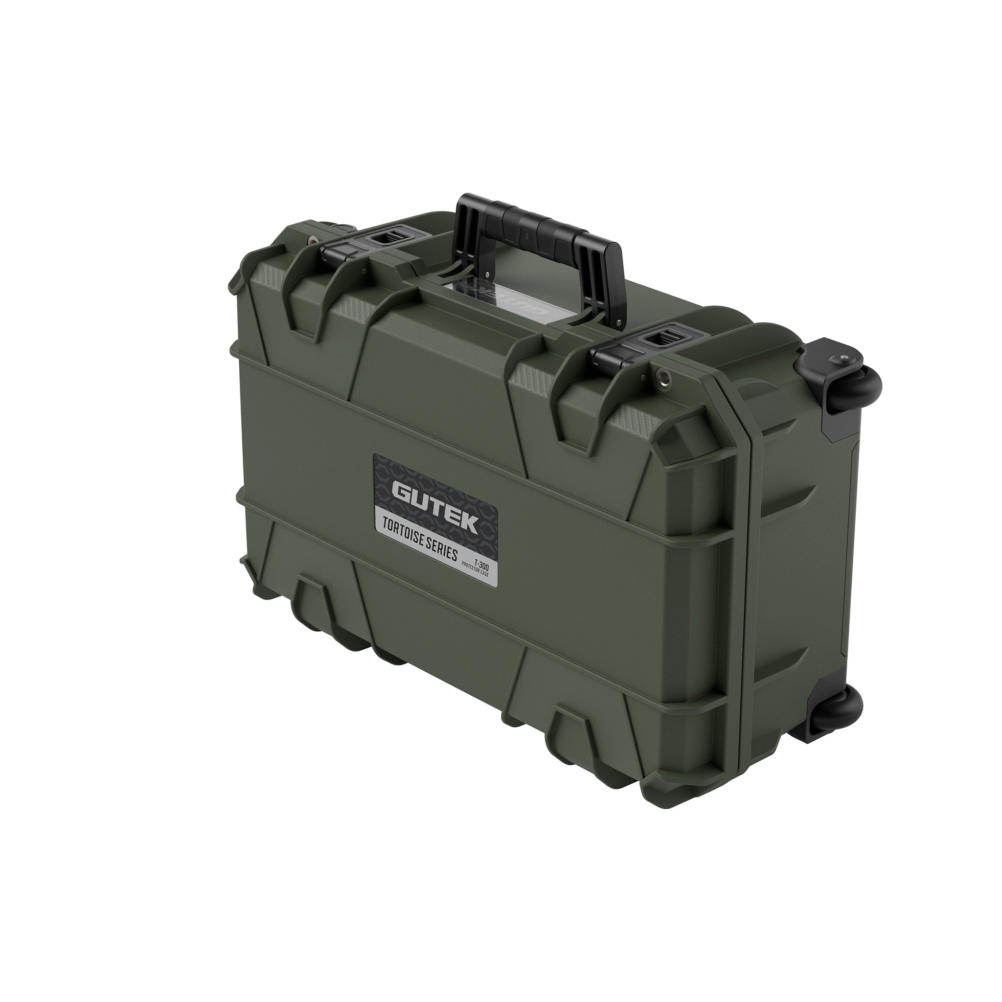 Твърд куфар с колелца GUTEK Tortoise T-300 Olive Drab Green - IP67