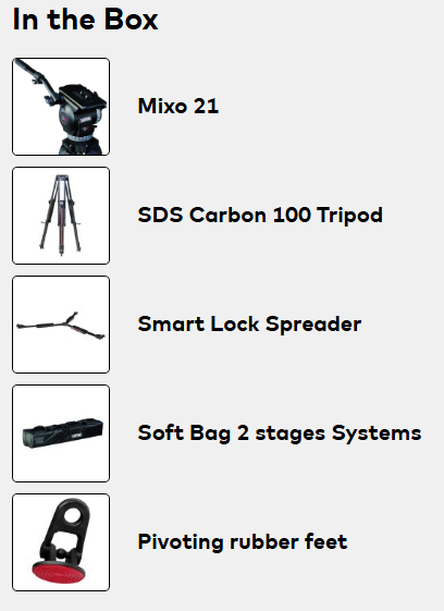 Tripod Cartoni MIXO 21 2-St SDS CF System MS