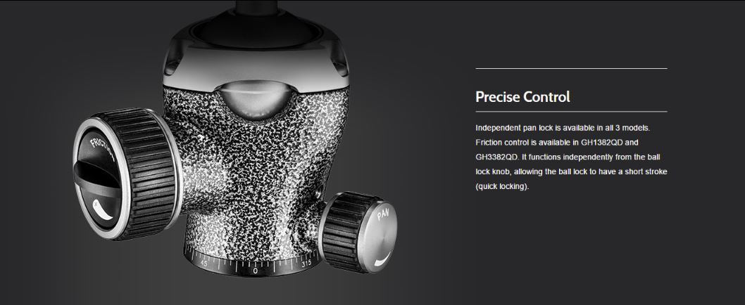 Gitzo GH1382QD Center Ball Head Series 1 Quick Release D