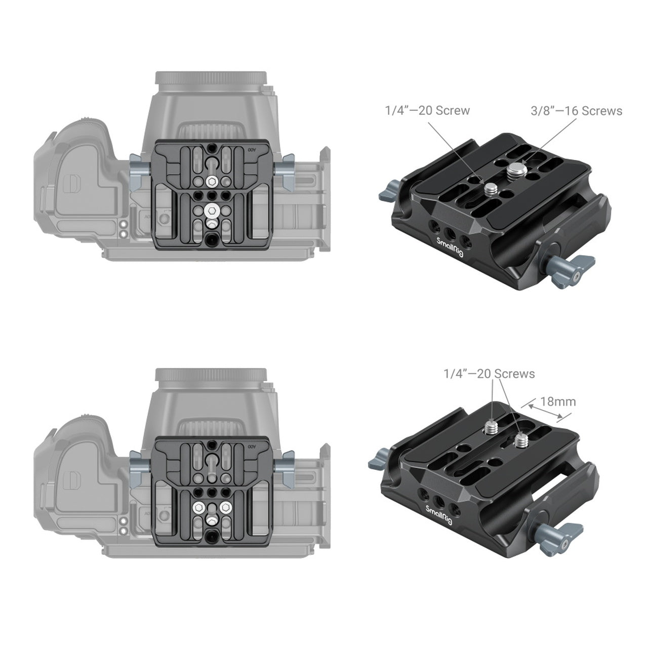 LWS система за плочка (Универсална) SmallRig клампа за тръби (15mm)