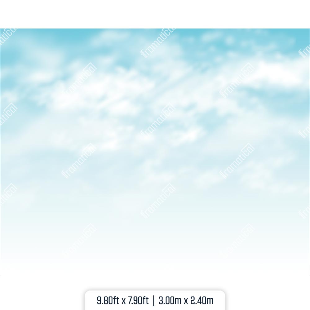 Текстилен фон - Airy Blue - 3.00m x 2.40m