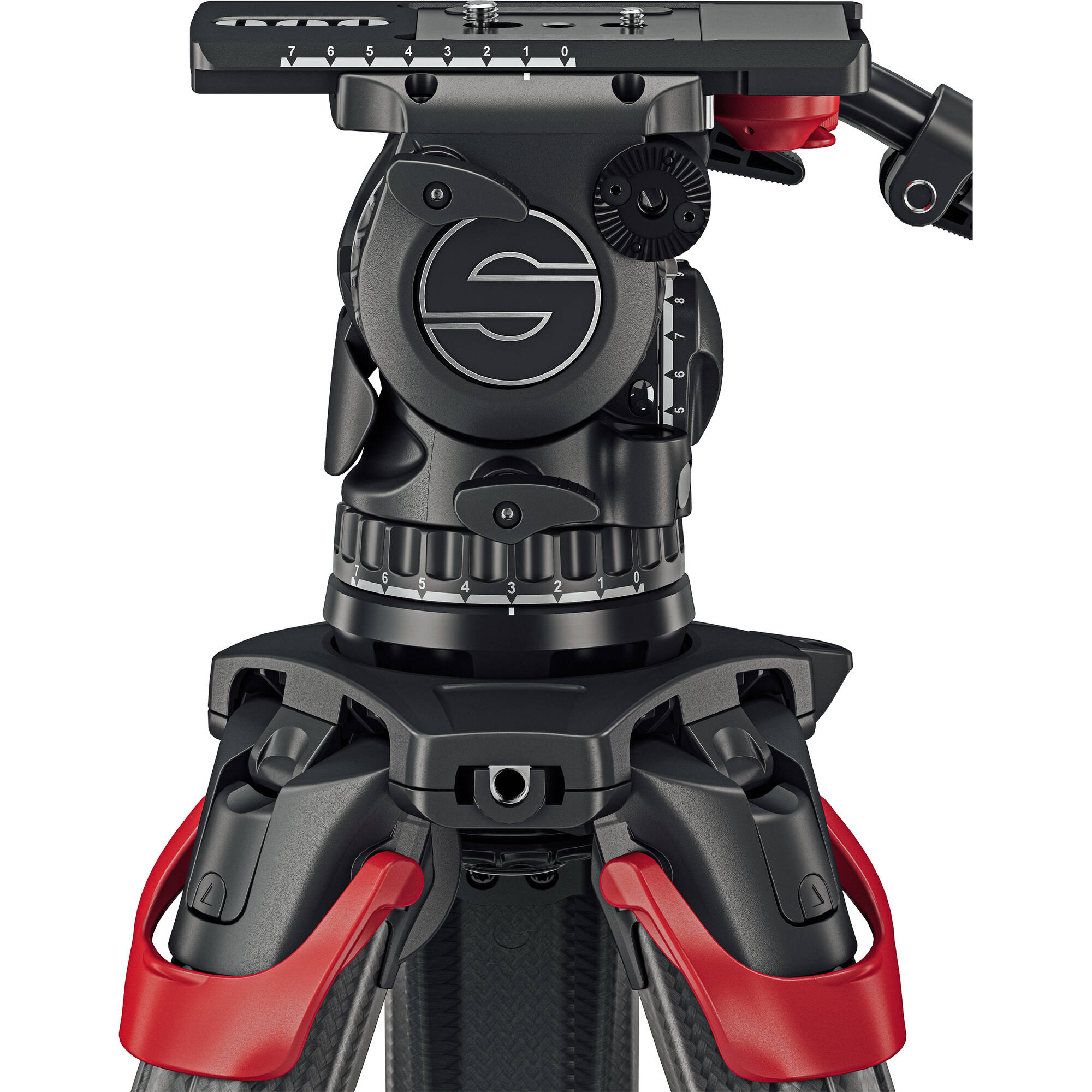 Видео статив комплект Sachtler System aktiv14T flowtech100 GS карбонов със система за бързо разпъване