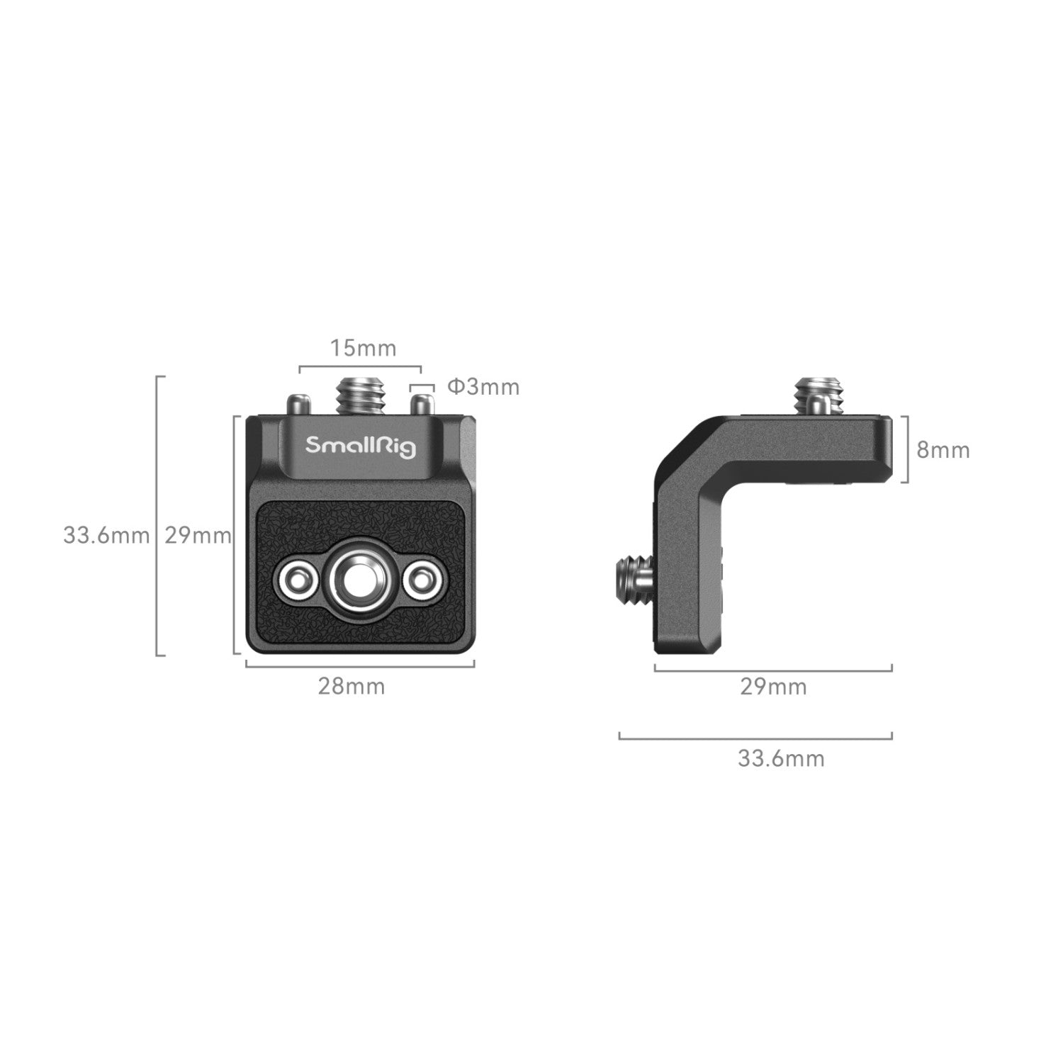 SmallRig x LensVid mini L-Shaped Mount Plate Kit 2 pcs