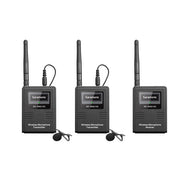 Компактна 2.4 GHz - двуканална безжична система микрофони с предавател - Saramonic SR-WM2100