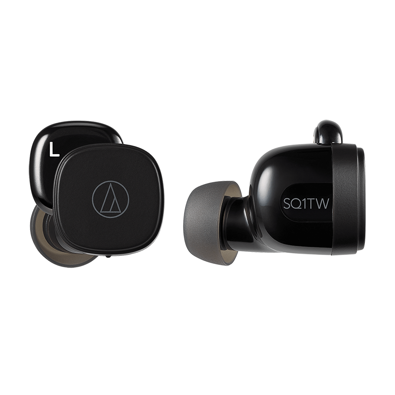Безжични слушалки(buds) Audio-Technica ATH-SQ1TWBK - Черно