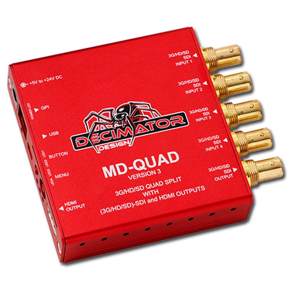 Decimator Design 1 to 4 Channel Multi-Viewer / Quad-Split SDI and HDMI outputs 3G