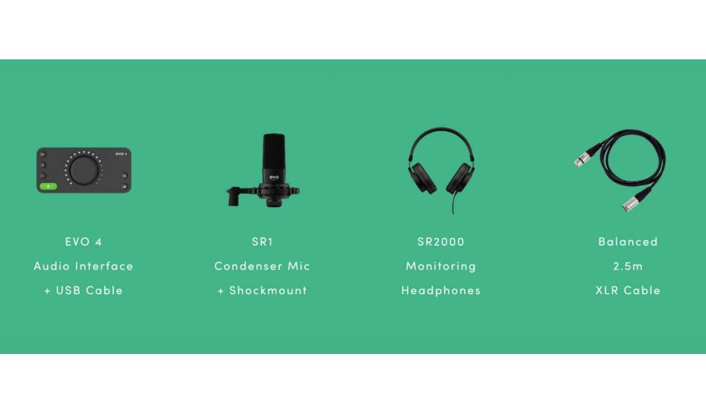 Audient EVO Start Recording Bundle