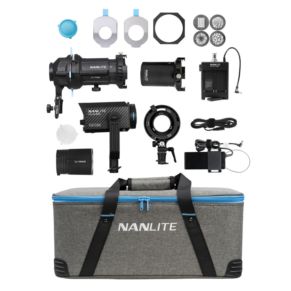 Nanlite Forza 60C Kit with FM Mount Projection Attachment (19&36)