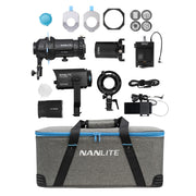 Комплект Nanlite Forza 60C и оптичен спот с 19 и 36 градусови обективи