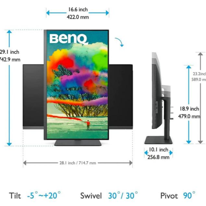 BENQ PD3205U Дизайнерски монитор 31.5 инча,HDR IPS, 4k