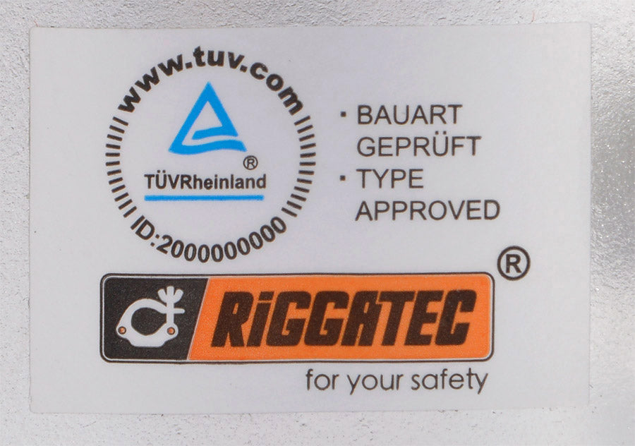 Riggatec double clamp, black, up to 200 kg, 48 - 51 mm pipe