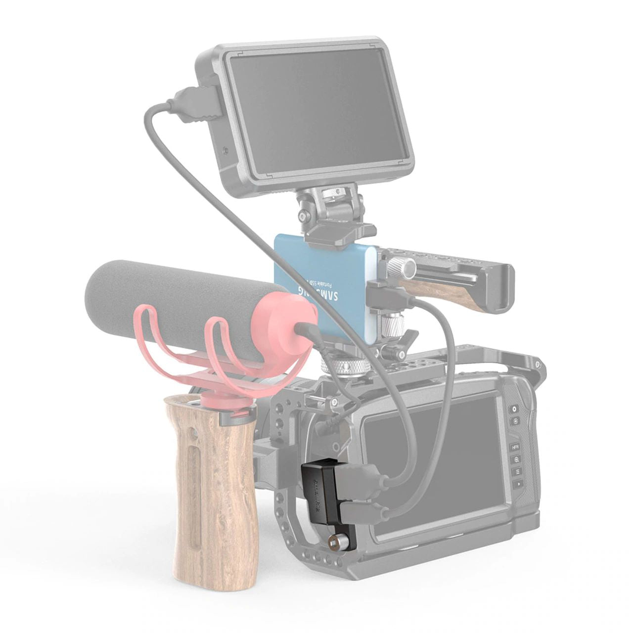 HDMI & Type-C Right-Angle Adapter for BMPCC 4K Camera Cage AAA2700