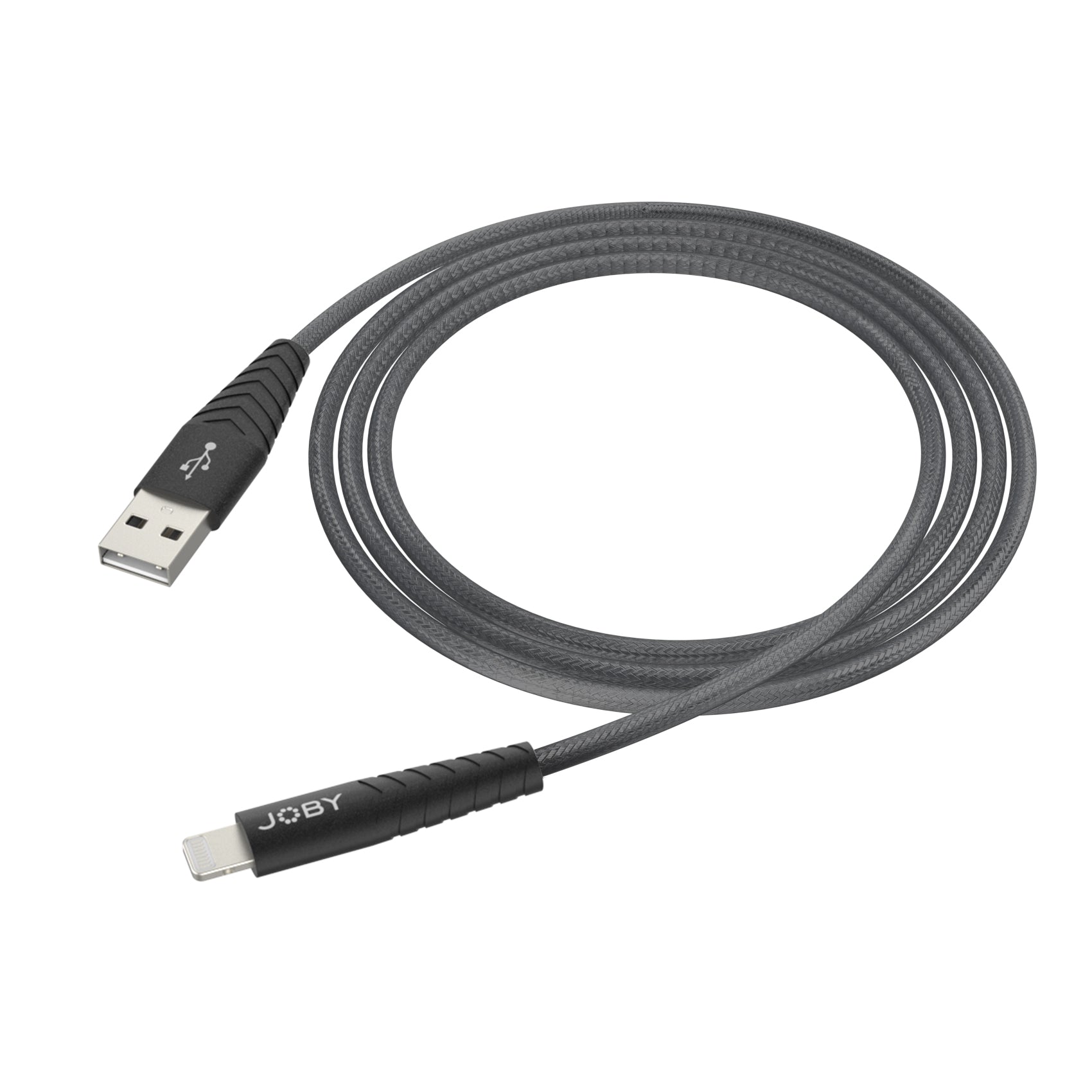 Кабел Joby Charge and Sync Lightning Cable 1.2m Черен - MFi сертифициран