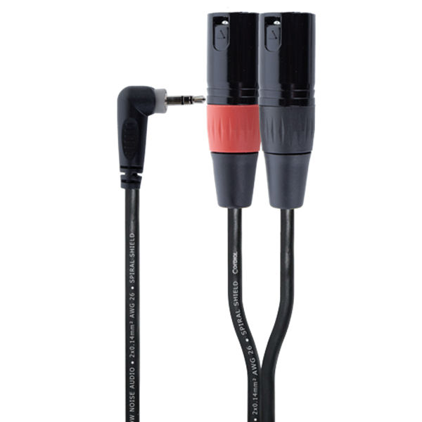 Y-кабел CORDIAL EY 3 WRMM – Ъглов 3.5mm стерео (м) към 2бр. XLR (м) 3 м