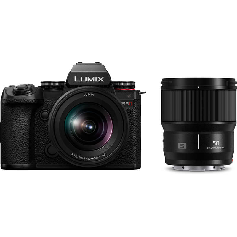 Photocamera double kit Panasonic Lumix S5 II kit with Lumix S 20-60 f3.5-5.6 and 50mm f1.8
