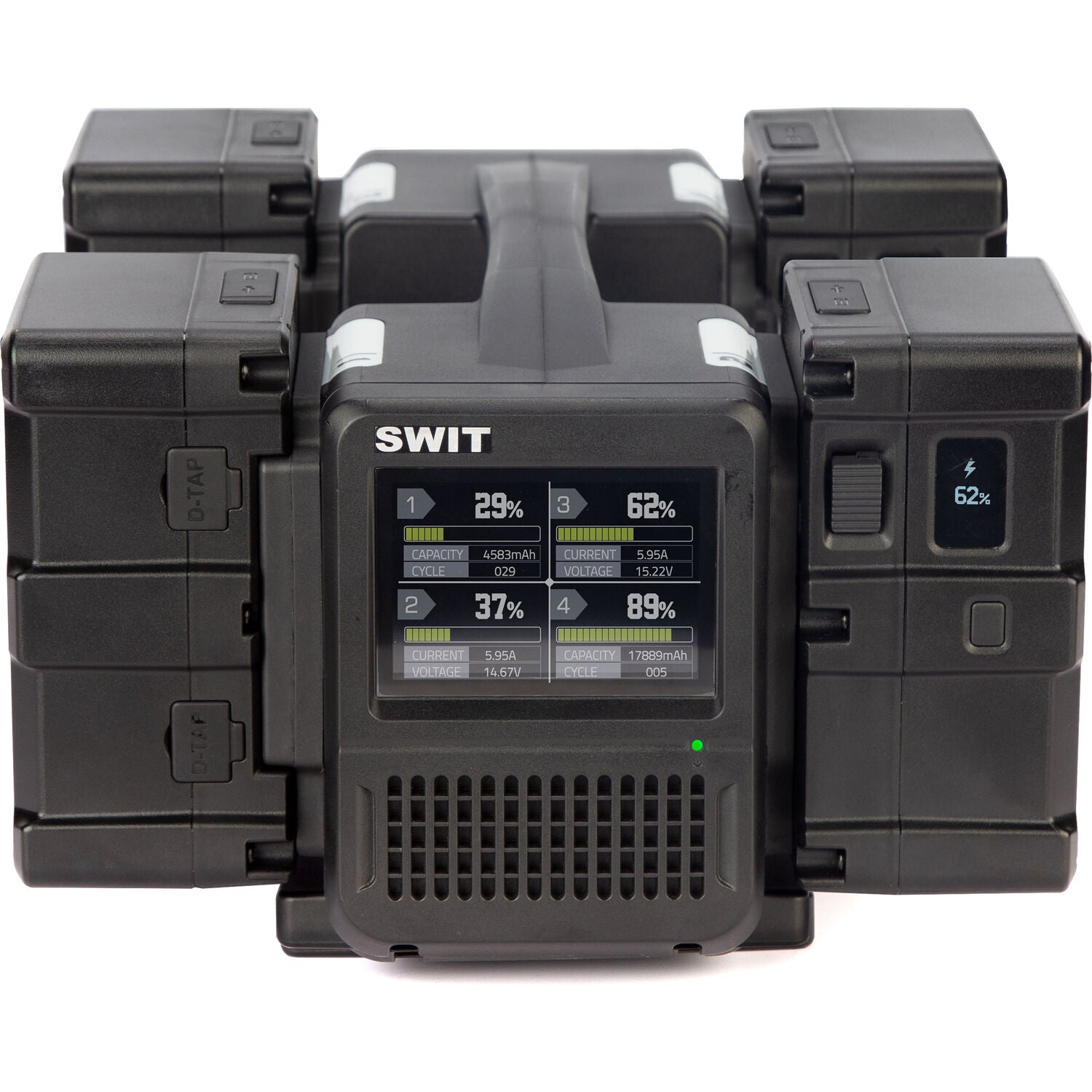 Четворно зарядно устройство SWIT PC-P461B за B-Mount - Super fast