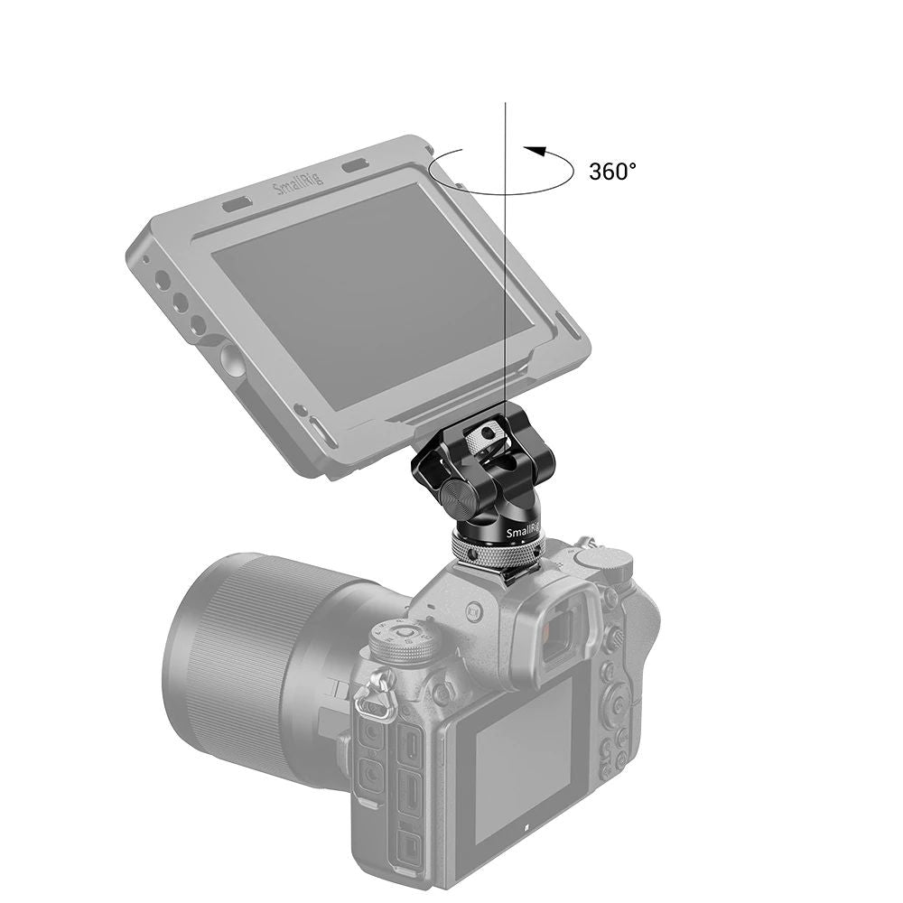 SmallRig Swivel and Tilt Monitor Mount with Cold Shoe