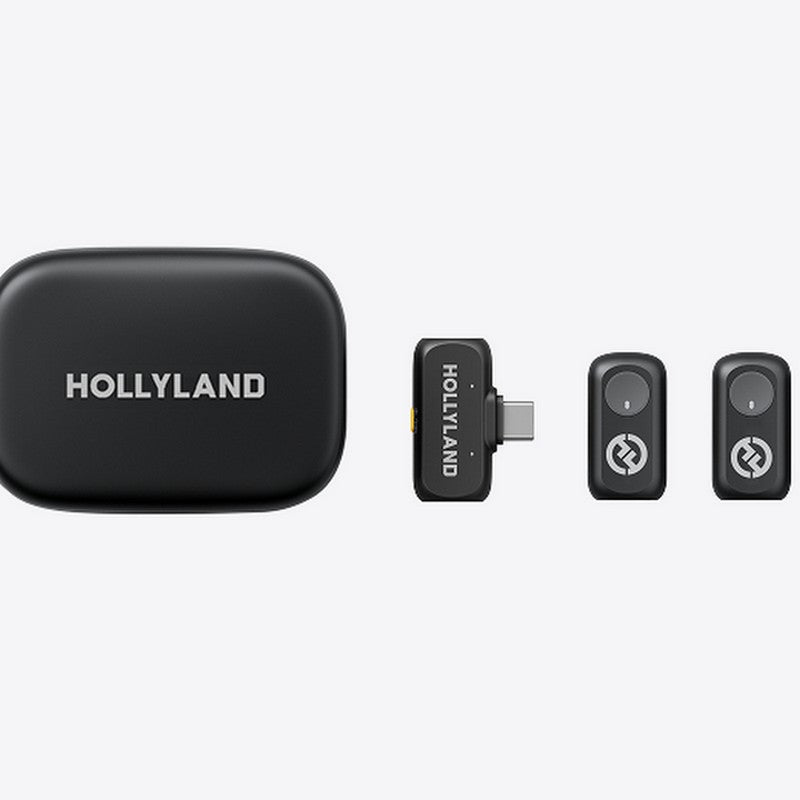 Безжични микрофони Hollyland LARK A1 Duo-Type-C (с кутия за зареждане)