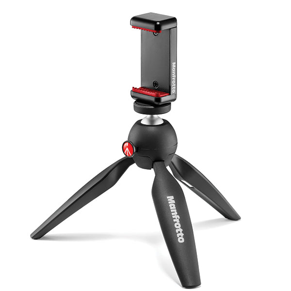 Mini Tripod Black with Universal Smartphone Clamp - Made in Italy