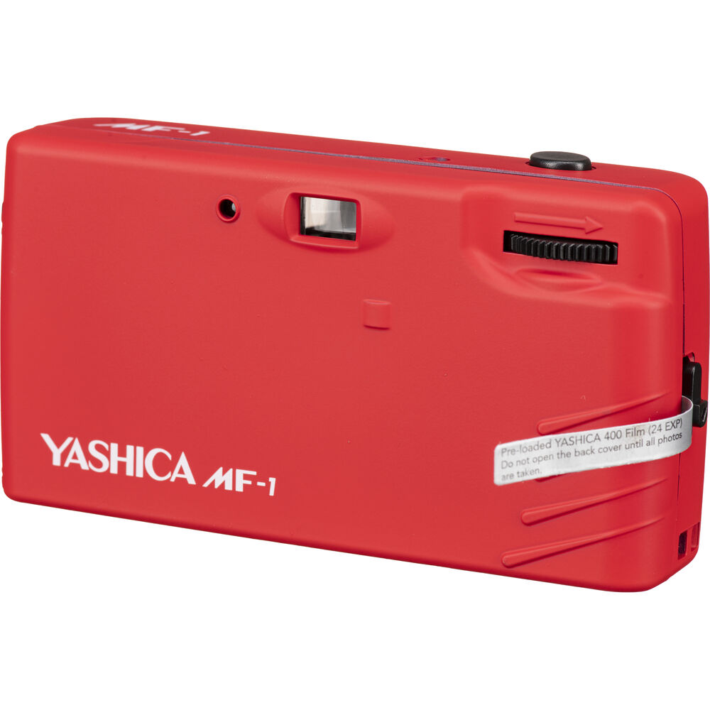 Филмов фототапарат Yashica MF-1 Snapshot Art - червено