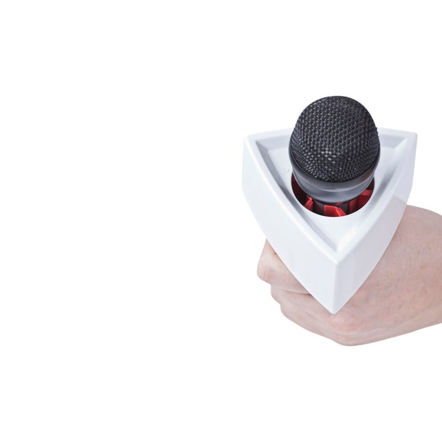 Rycote Triangular White Mic Flag
