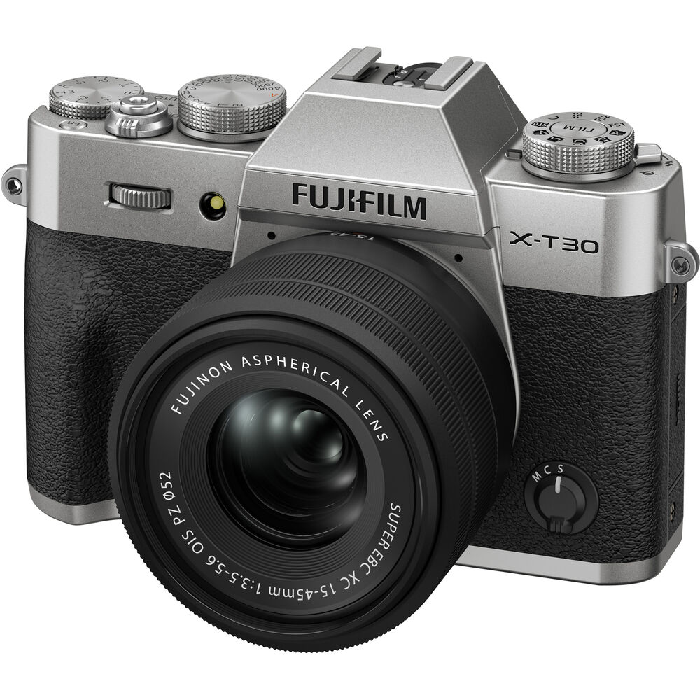 Фотоапарат Fujifilm X-T30 III (Сребърен) с обектив Fujifilm XC 13-33mm f/3.5-6.3