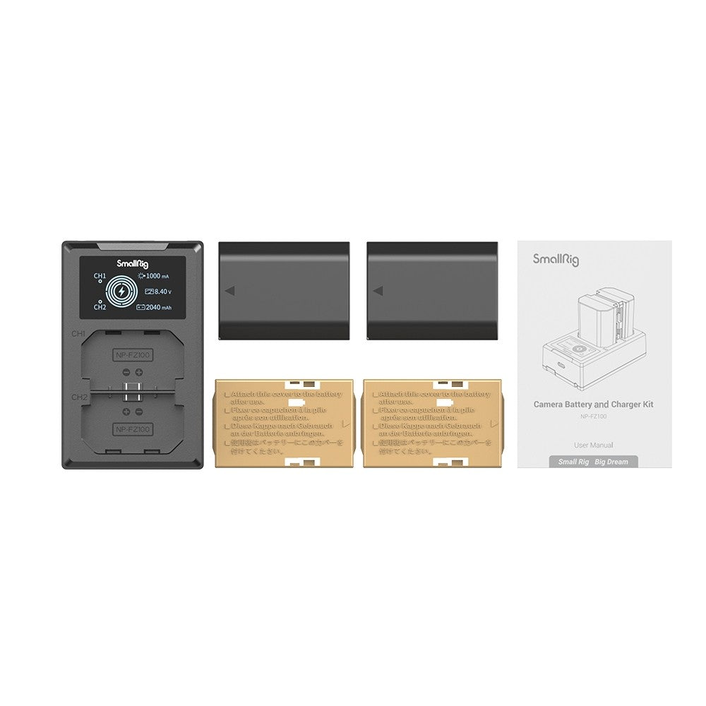 Комплект две батерии SmallRig NP-FZ100 и зарядно 3824B