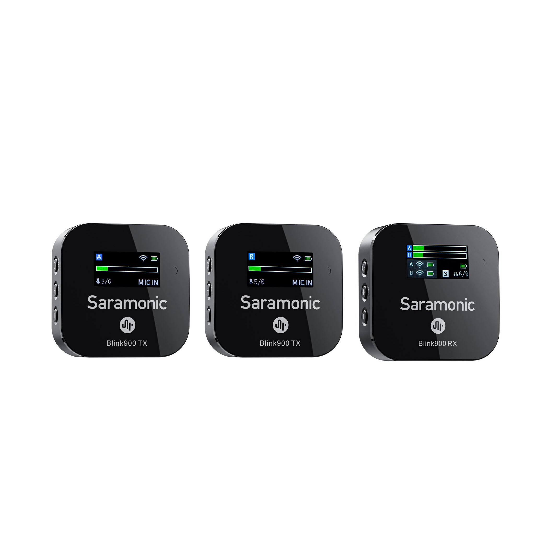 Saramonic Blink 900 B2 2-Person Wireless Clip-On Mic System With Lavaliers & Dual Receiver