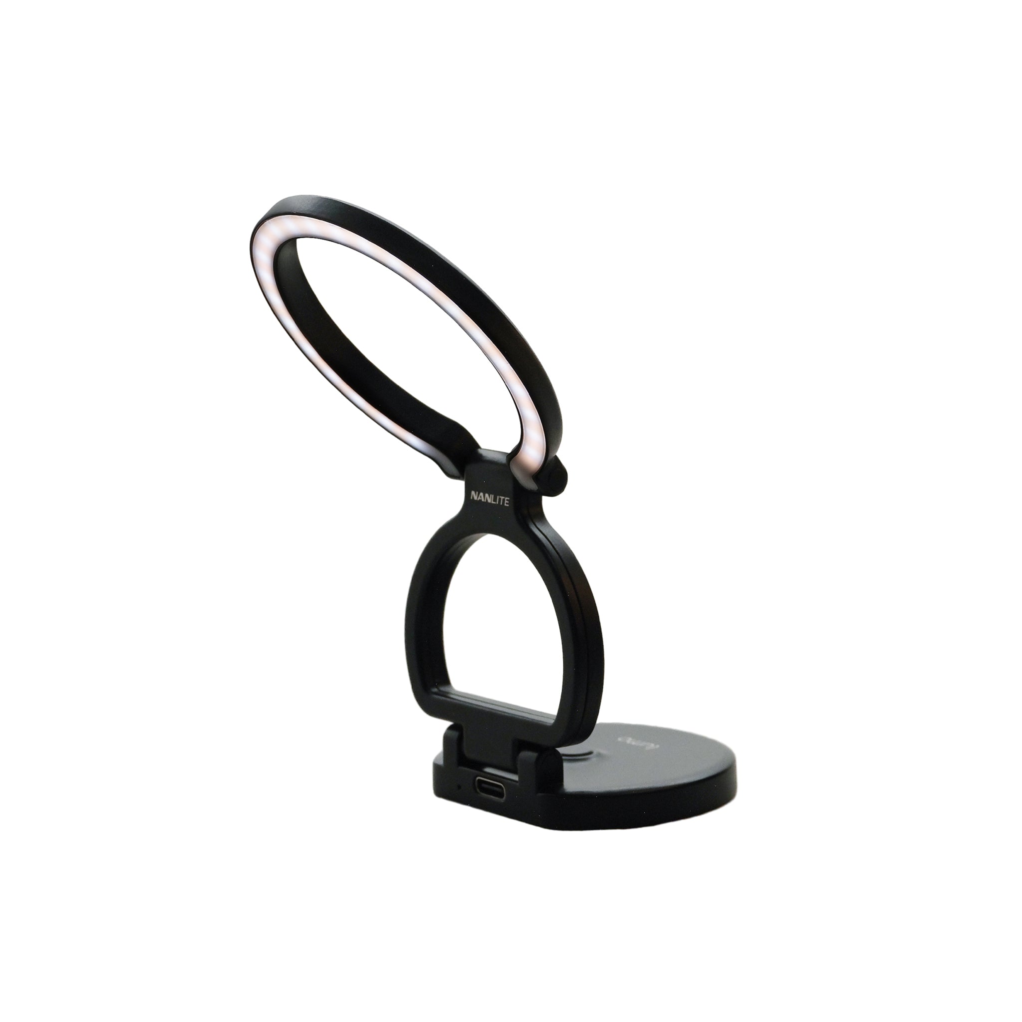 Мини диоден ринг за телефон NANLITE Lumo (MagSafe Compatible) (Polar Black)