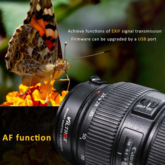 Viltrox EF-EOS M2 Automatic focus 0.71x Canon EF-mount series lens to be used on EOS M camera