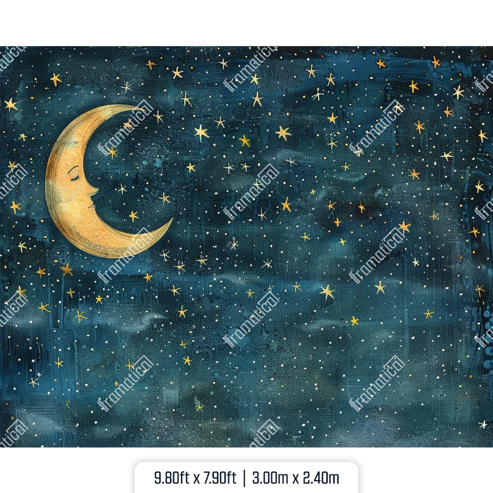 Текстилен фон - Midnight Dreams - 1.50m x 1.00m