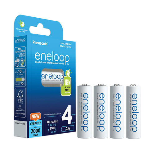 Panasonic Eneloop AA 2000 mAh BK-3MCDE/4BE (4 pcs)