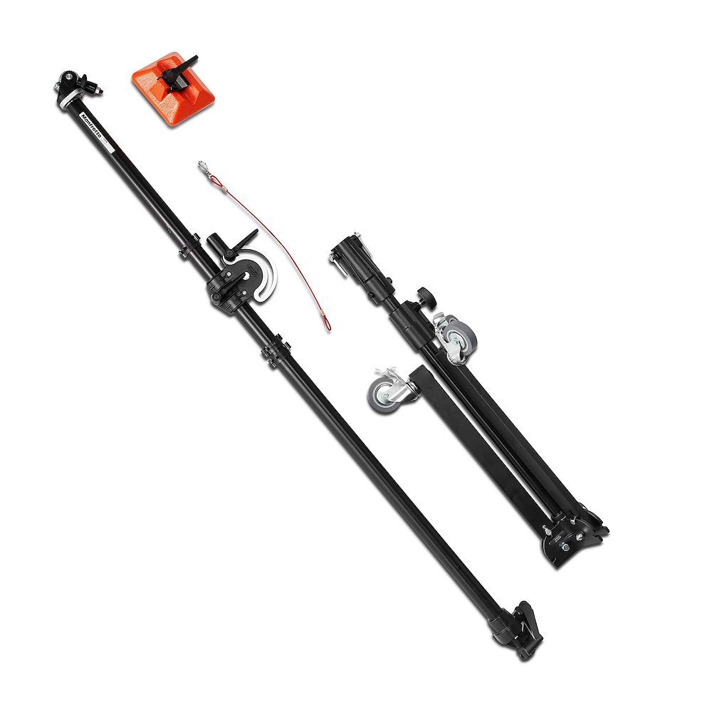 Статив с напречно рамо (жираф) Manfrotto Avenger Superboom с колонен статив с колелца - 5г. гаранция