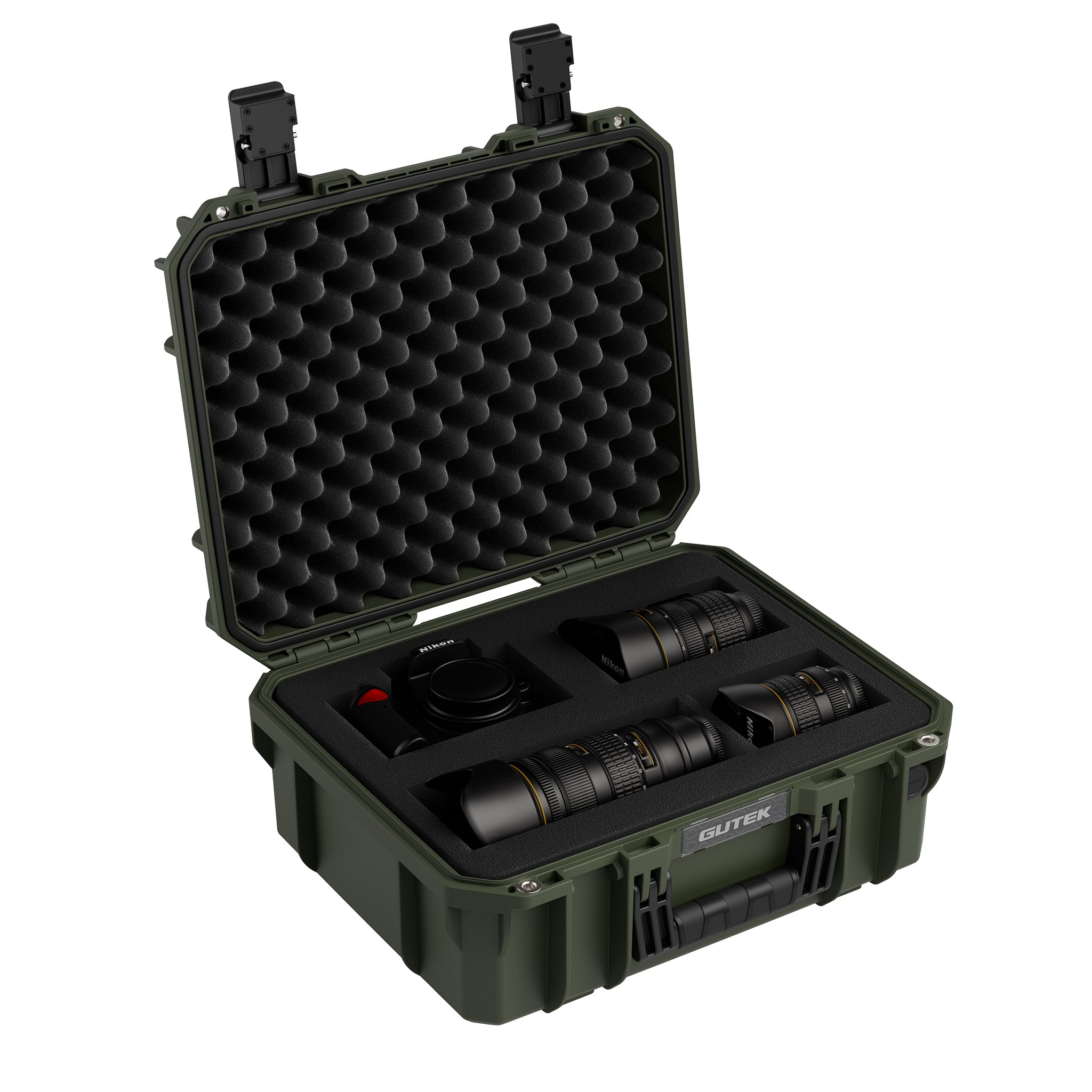 Твърд куфар GUTEK Tortoise T-230 Olive Drab Green - IP67