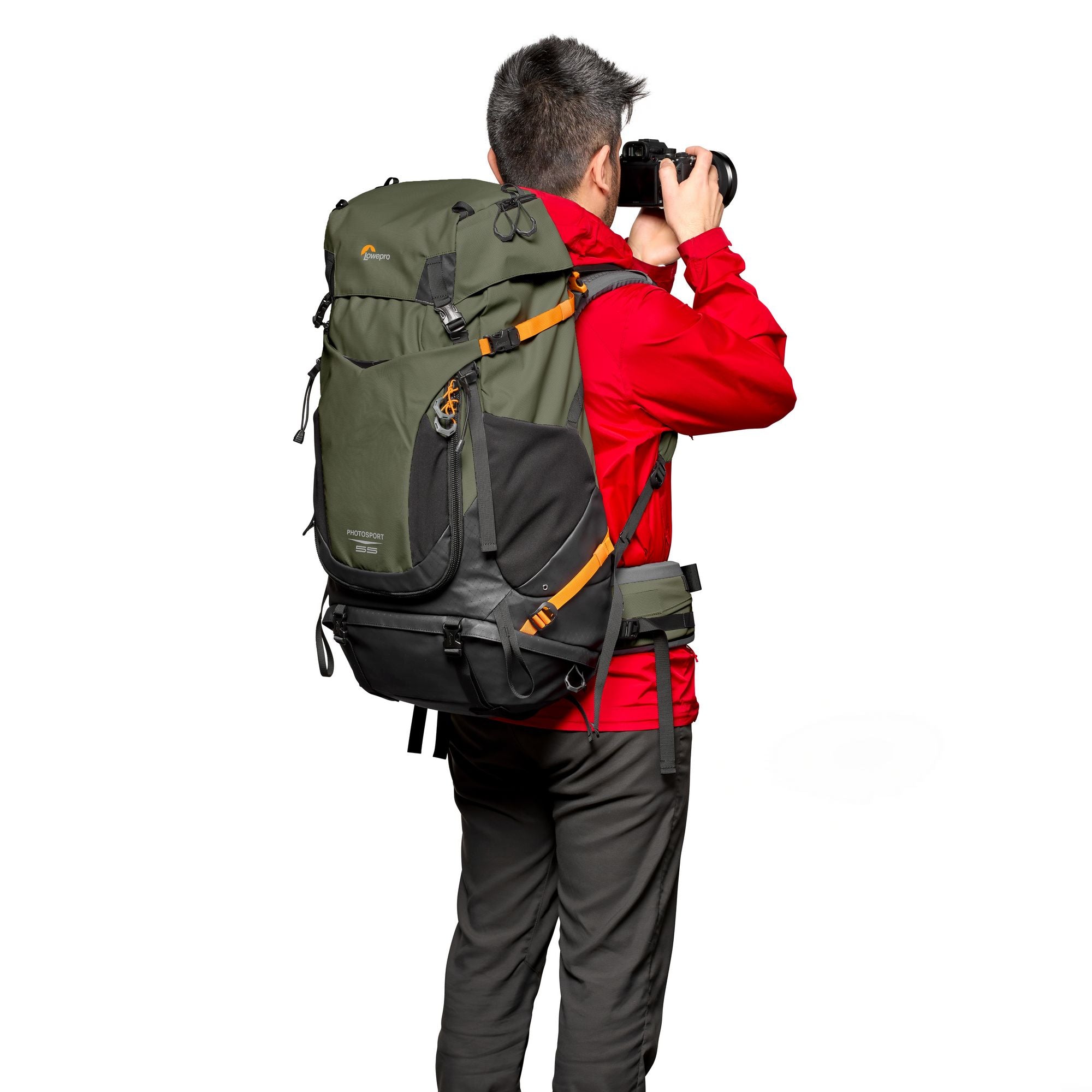 Раница Lowepro PhotoSport PRO 55L AW IV (M-L) - Тъмно зелен