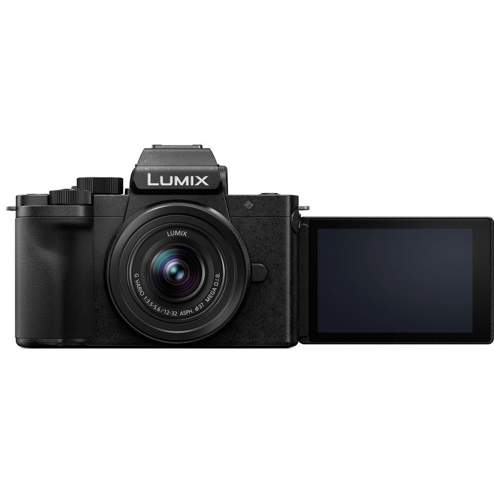 Фотоапарат за влогване Panasonic Lumix G100 + DMW-SHGR1 грип за управление на камерата