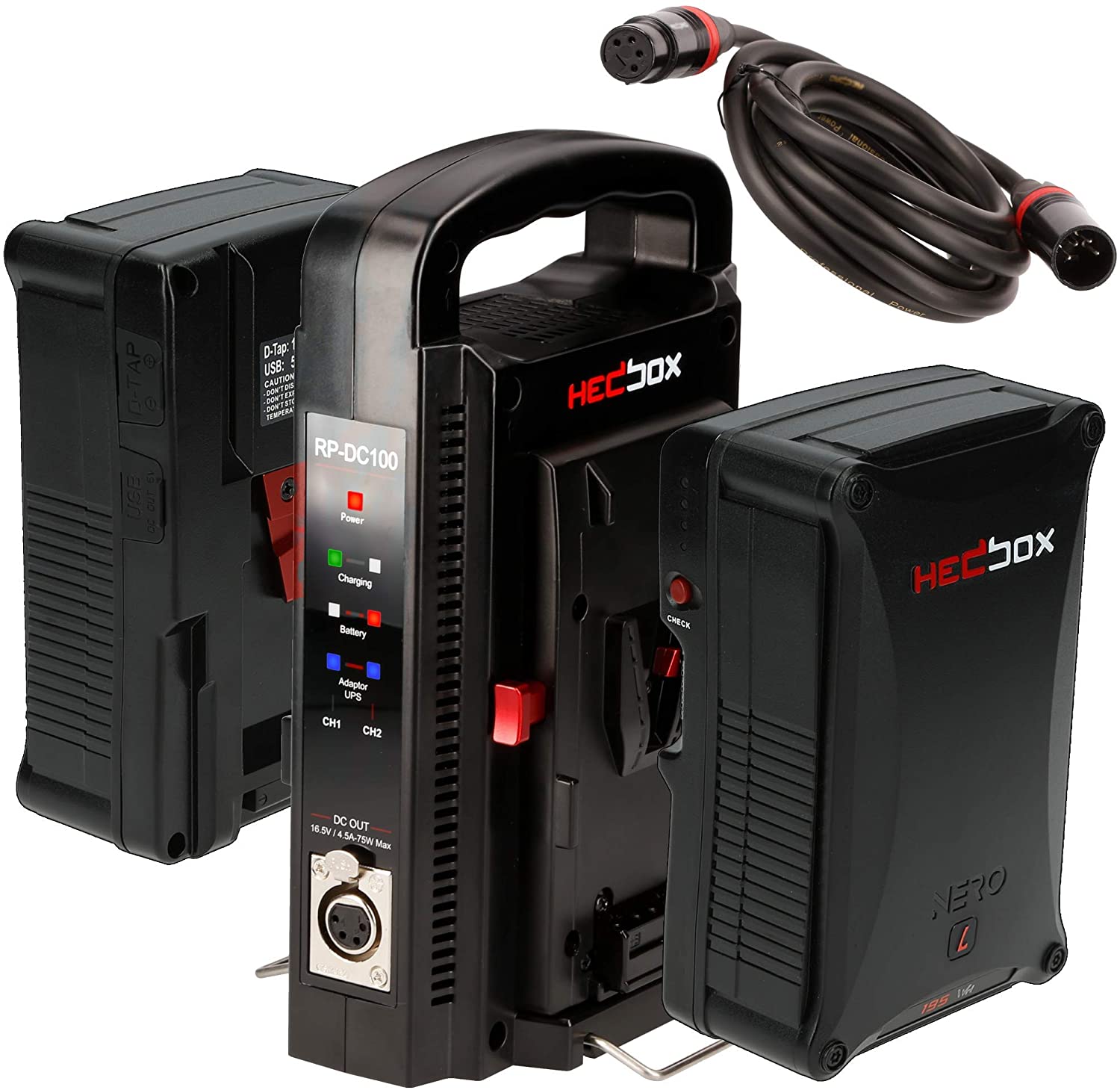 Hedbox Probank-2L - комплект зарядно и две V-Lock батерии Nero L 190Wh