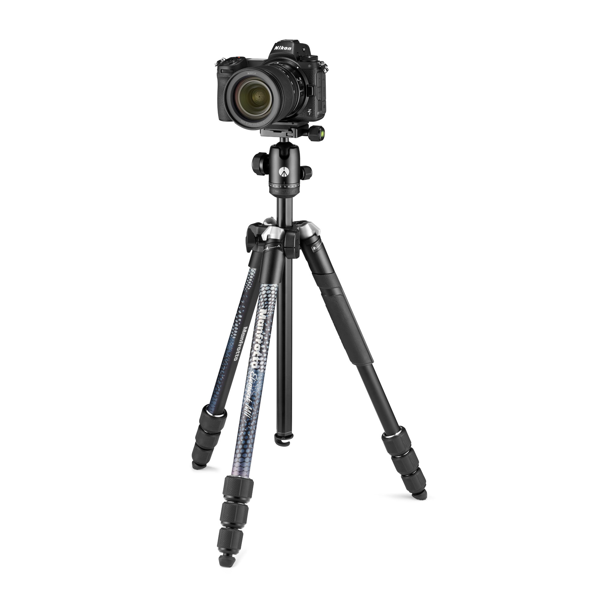 Aluminum travel tripod Manfrotto Element MII with Ball Head (Black)