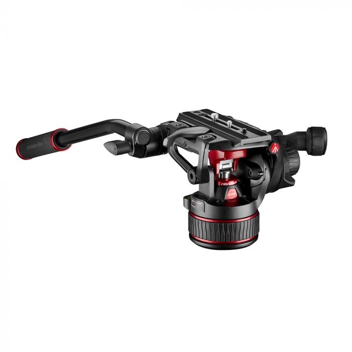 Manfrotto Nitrotech 608 video head, carbon twin leg tripod MS