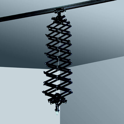Rail system, 3 cross, 2 longitudinal, 3 pantographs