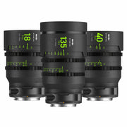 Комплект обективи NiSi Cine Lens Athena Prime 18/40/135mm L-mount - 3 обектива