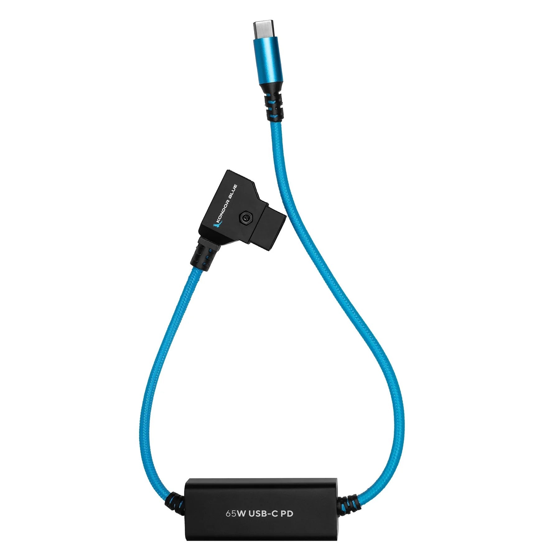 Kondor Blue 16in D-Tap to USB-C Power Delivery Cable for Mirrorless Cameras & Laptops