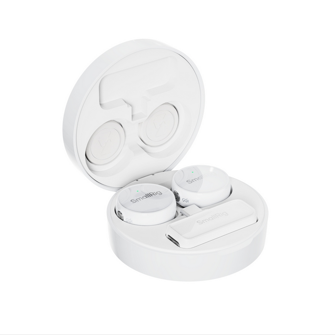 SmallRig S 60 Безжичен микрофон (бял/ USB-C версия)