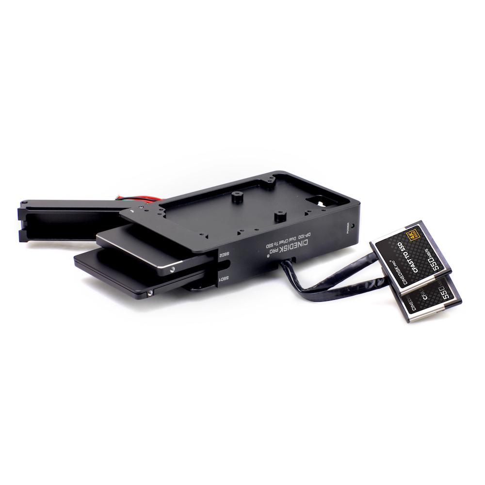 CINEDISKPRO DP-100 DUAL CFAST 2.0 TO SSD ADAPTER FOR URSA MINI PRO, 4K, 4.6K