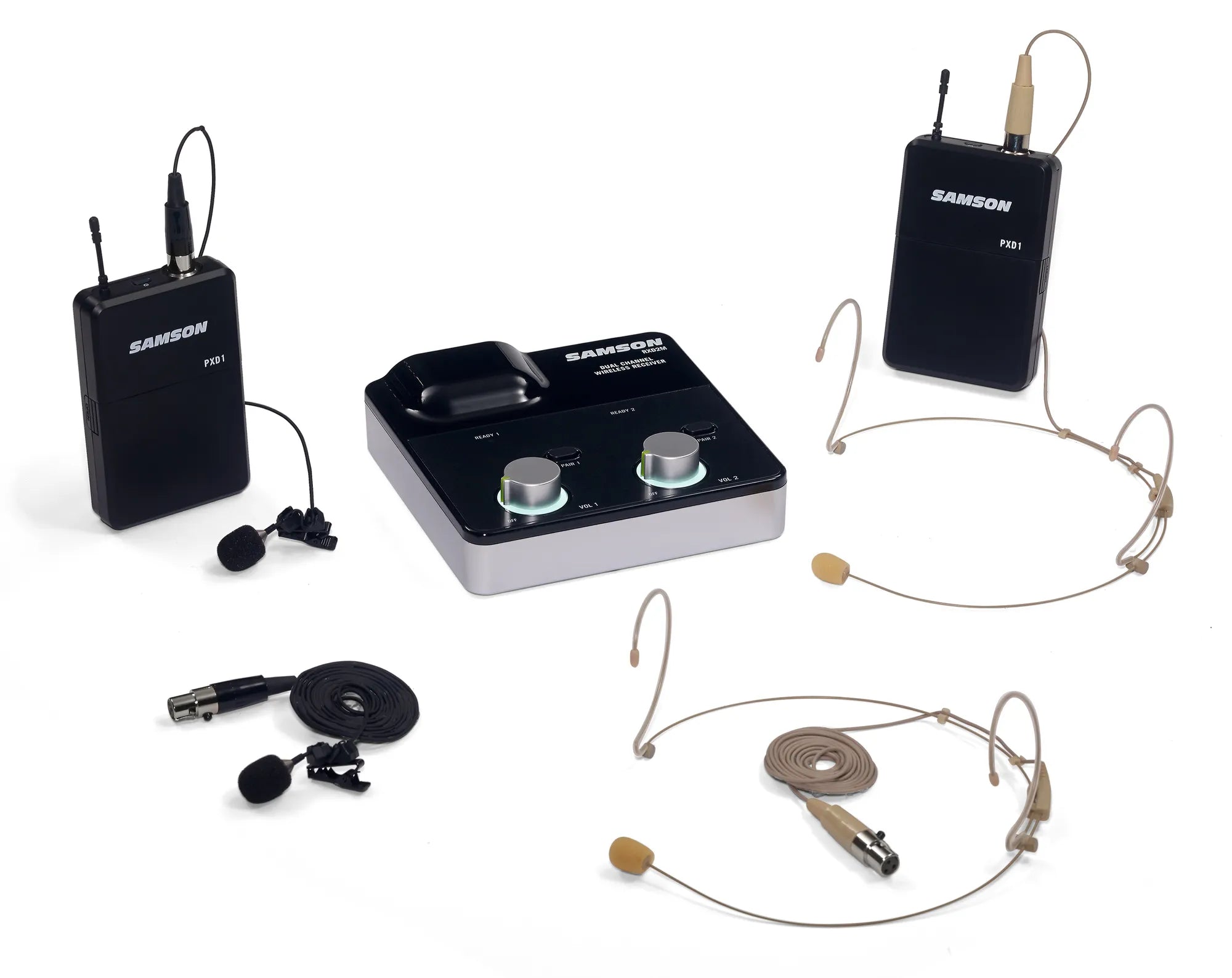 Samson Stage XPD2m Dual Presentation System 2.4 GHz Wireless System w/ Lavalier and Headset