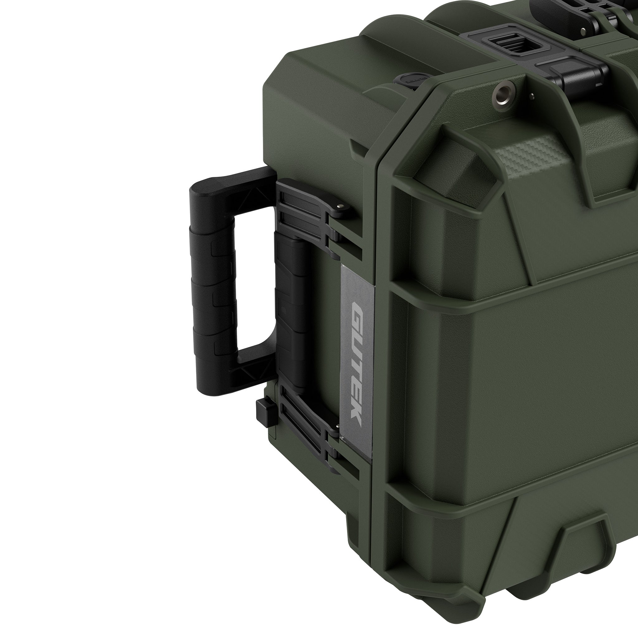 Твърд куфар с колелца GUTEK Tortoise T-300 Olive Drab Green - IP67