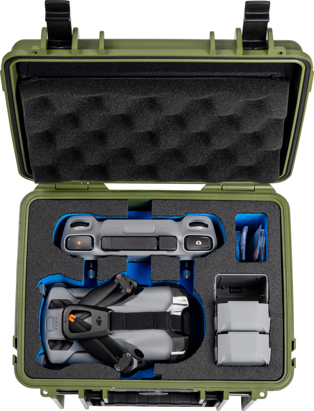 Удароустойчив куфар B&W Type 2000 за DJI Mini 5 PRO - Зелен